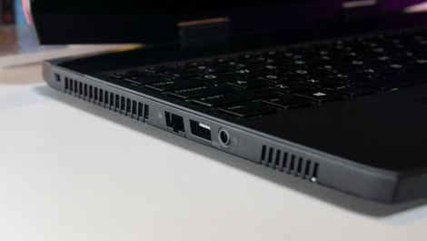 Despite the depth this laptop still has Ethernet.